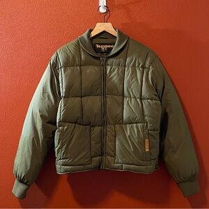 Tempco Men’s Sportlite Green Quilted Feather Down Full Zip Puffer Work Jacket